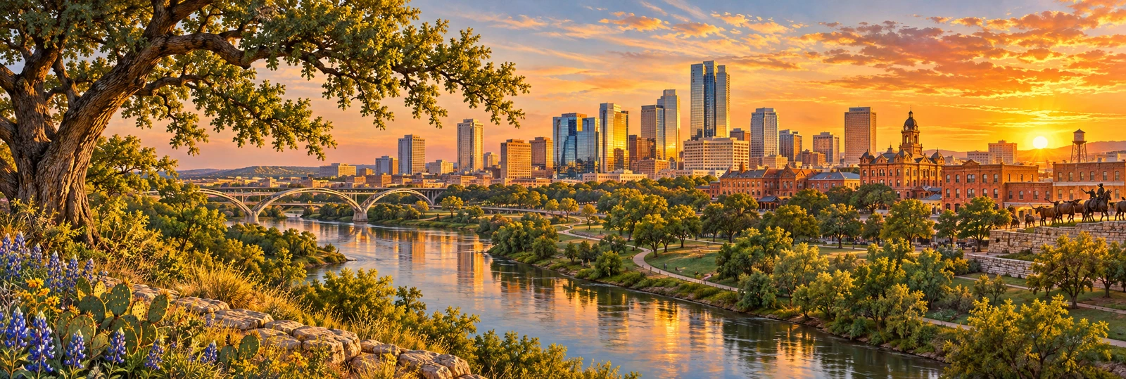 Trinity Park offers a starting point for exploring Fort Worth