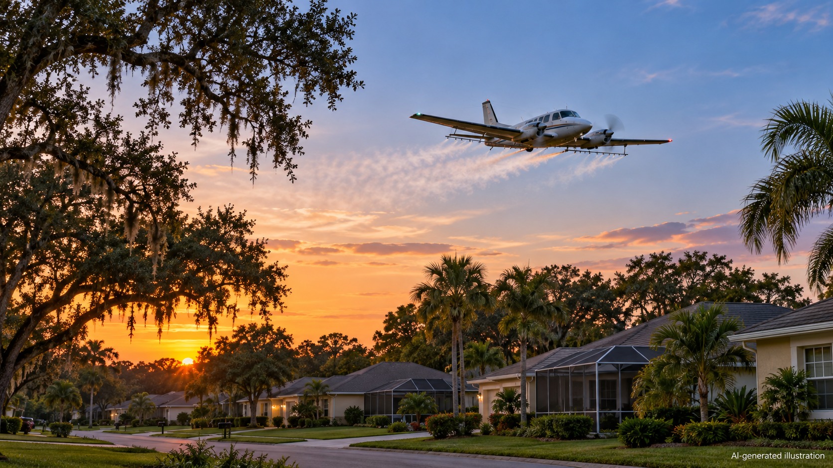 Low-flying planes over Pasco? Mosquito-control flights target dengue risk